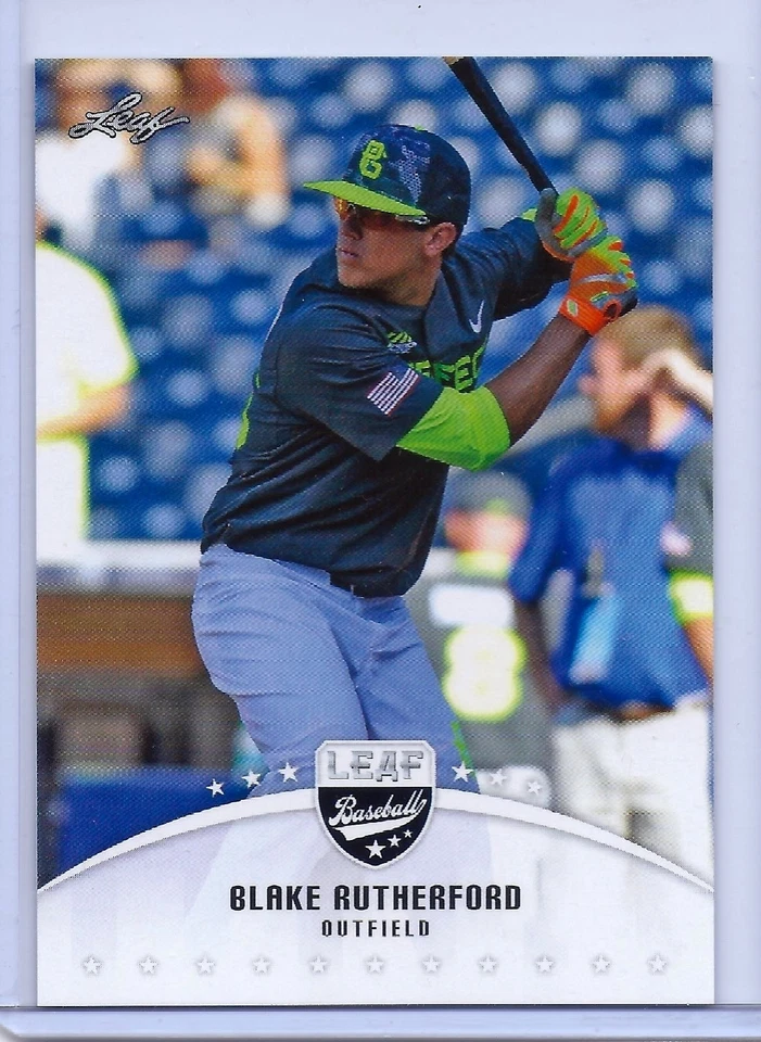 (4) BLAKE RUTHERFORD 2016 LEAF DRAFT 4 CARD ROOKIE LOT! NEW YORK YANKEES - Image 3 of 4