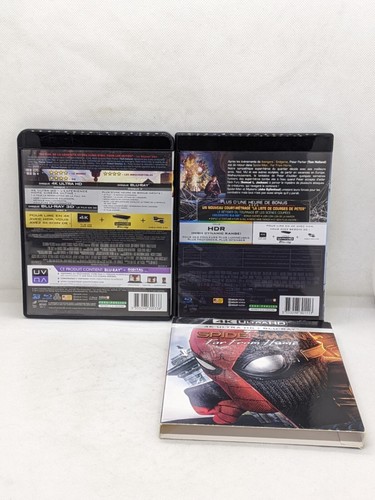 Blu-Ray 4K Ultra HD / Packung Spider-Man Far From Home + Home Coming / Fr - Bild 2 von 5