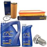 MotoröL Filter Set 15W50 6 Liter + ÖLablassschraube FüR Seat Leon 2.8 Cupra 4