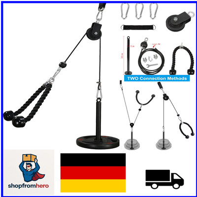 Fitness Lat Pull Trainer Triceps Rope Gym Cable Machine