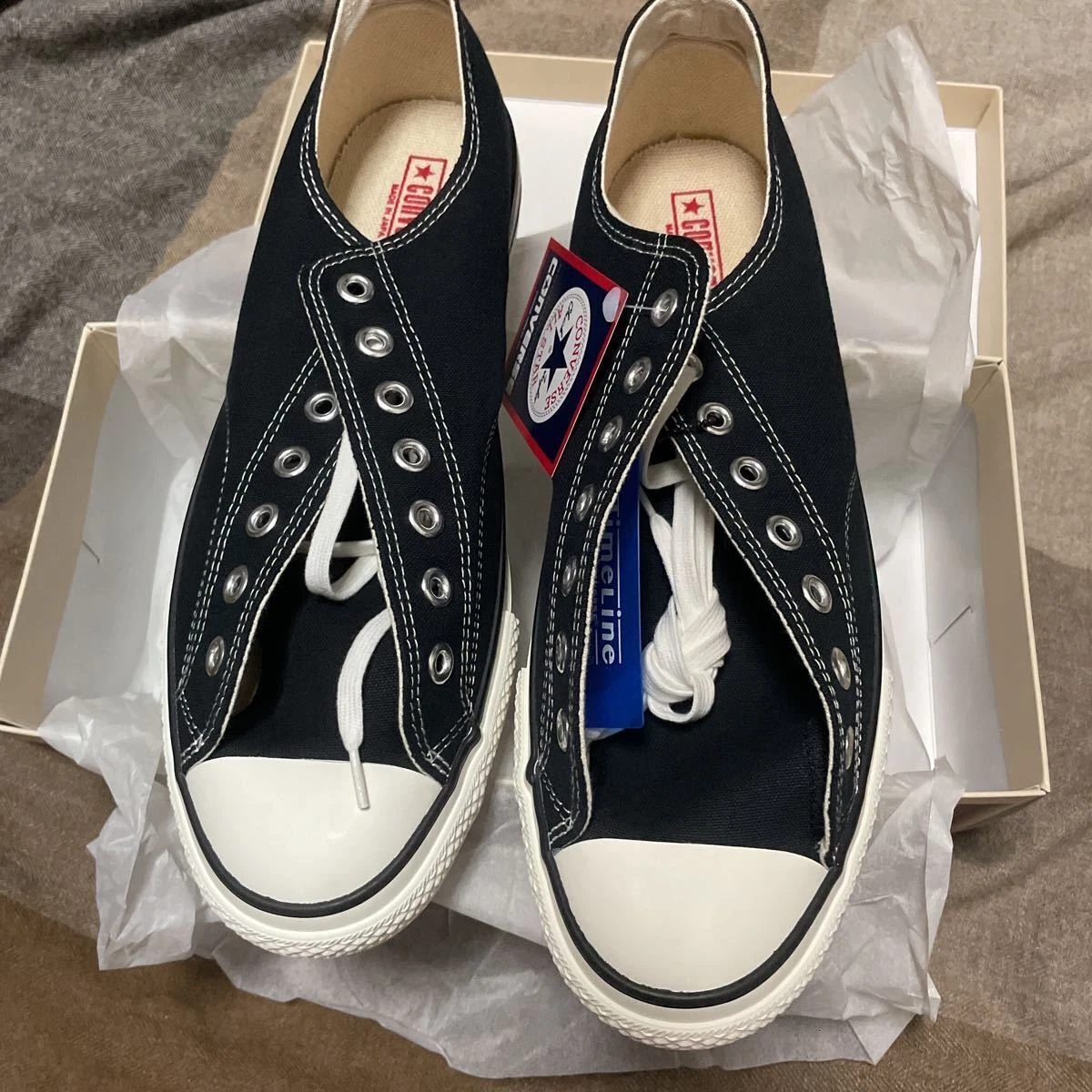 Converse Timeline All Star J Vtg 57 Ox Color Black Made in Japan Sneaker Us11.5