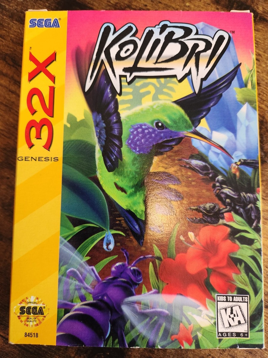 Kolibri (Sega Genesis 32X, 1995) Complete in Box, Game Kolibri (Sega Genesis 32X, 1995) Complete in Box, Game