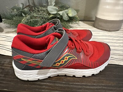 Saucony Kids Velocer A/C Sneaker Red 5y