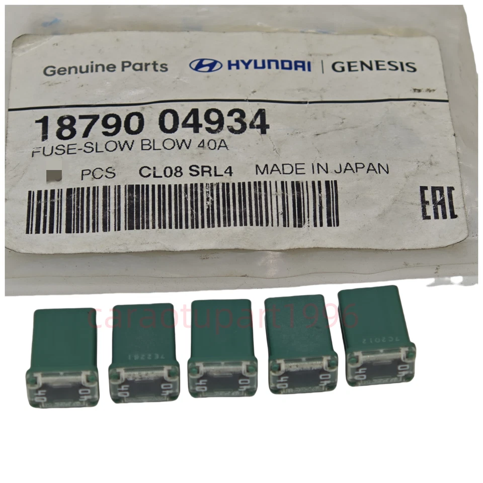 5 ШТ. ДЛЯ HYUNDAI KIA OEM 17-18 Elantra 2,0 л 40A-L4 предохранитель 1879004934 - Изображение 2 из 4