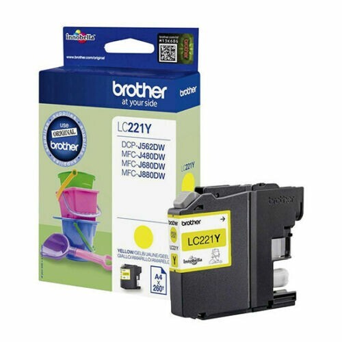 Genuine Brother LC221 Yellow 562DW J480DW J680DW J880DW * Free Delivery * - Picture 5 of 24
