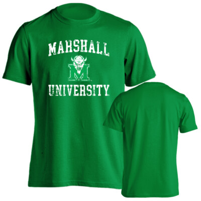 Marshall University Thundering Herd Distressed Retro Logo Short Sleeve T-Shirt