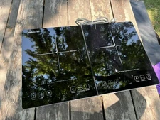 Amzchef  YL18-DC08 Double Induction Electric Cooktop w/ 2 Burners GOOD USED COND