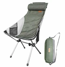 Ultralight High Back Folding Camping Chair Portable Folding Backpacking Chair