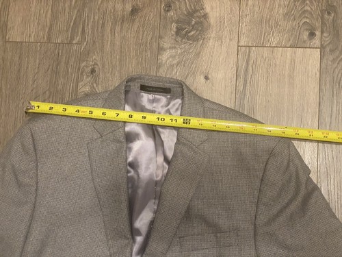 Lauren Ralph Lauren Mens Two-Button Gray Blazer Poly-Blend Sport Coat Jacket 44R - Picture 13 of 14