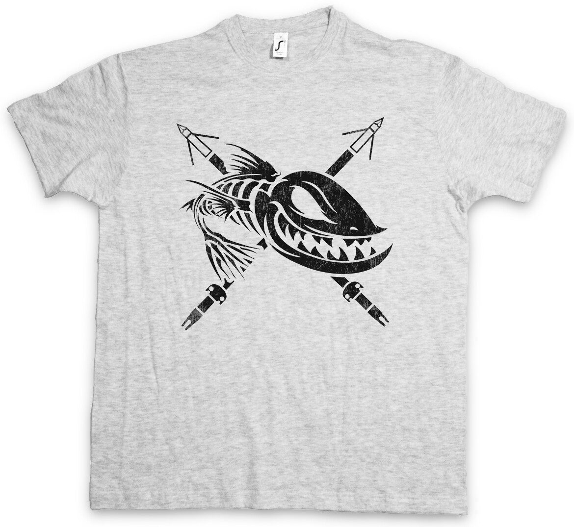 ALTRA DEAD GrünNING FISH T SHIRT Fishing Fisher Rod Pole Bone River Sea and Line