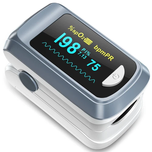 Pulse Oximeter Fingertip Blood Oxygen Meter Heartbeat SpO2 PR Oxygen Monitor