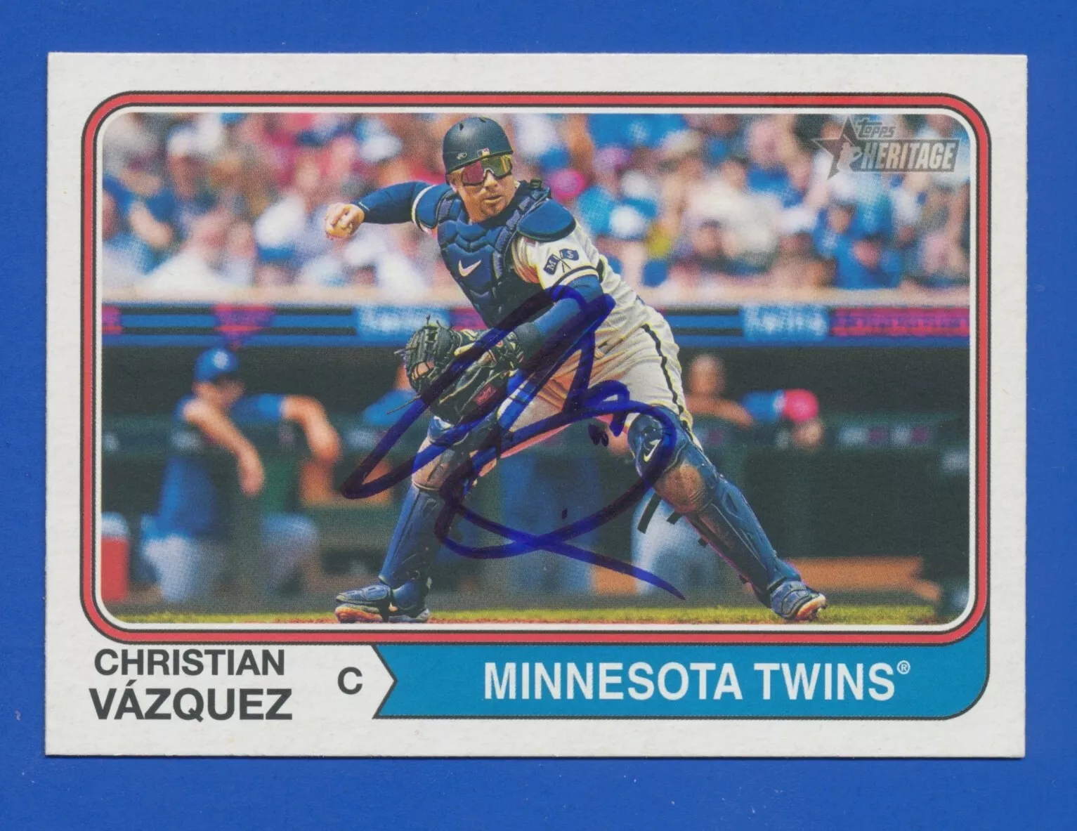Christian Vazquez trading card