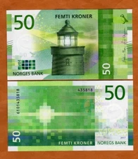 Norway, 50 Kroner, 2017, P-53, UNC Latest Design