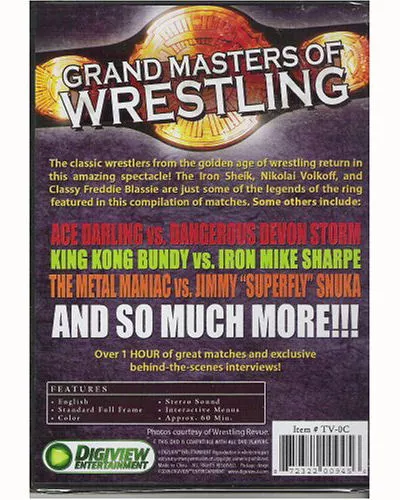 Grand Masters of Wrestling - Featuring: Superfly Jimmy Snuka, King Kong  Bundy & The Olympian Ken Patera