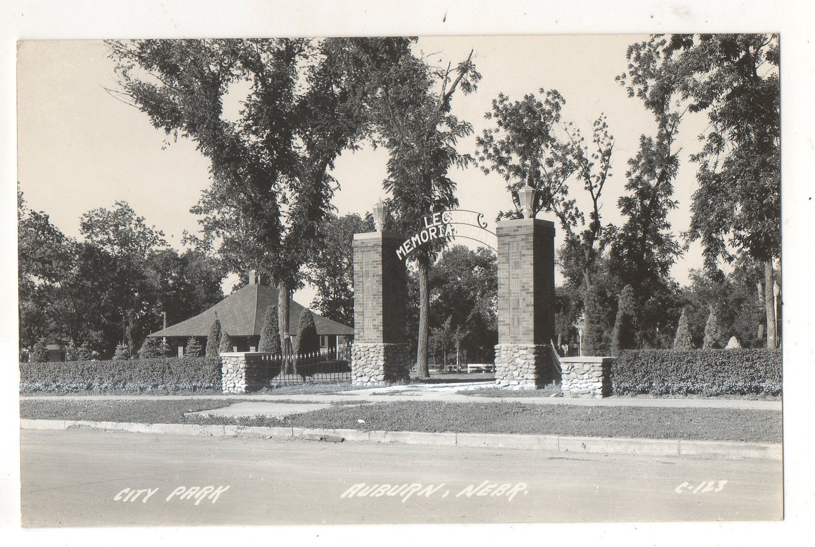 RPPC City Park in AUBURN NE Vintage Nebraska Real Photo Postcard eBay