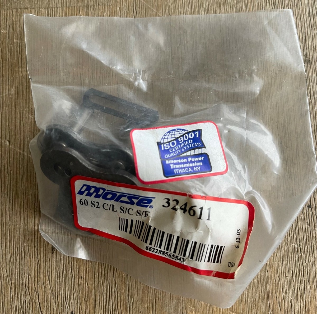 MORSE 60 S2 C/L S/C S/F ROLLER CHAIN LINK 324611 NEW IN