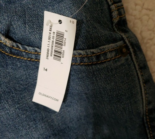 OLD NAVY Denim Boys Blue Jeans,size 14.Adjustable Waist Loose Fit. 27" inseam - Picture 5 of 6