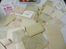Large Lot of Vintage Transfer Patterns