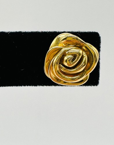 Ohrstecker 14 Karat Gelbgold poliert Rose/Blume - Bild 3 von 11