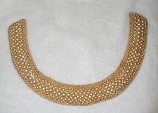 Vintage Glentex Faux Pearl Fabric Collar Necklace, Made In Japan, 1950s, Beaded