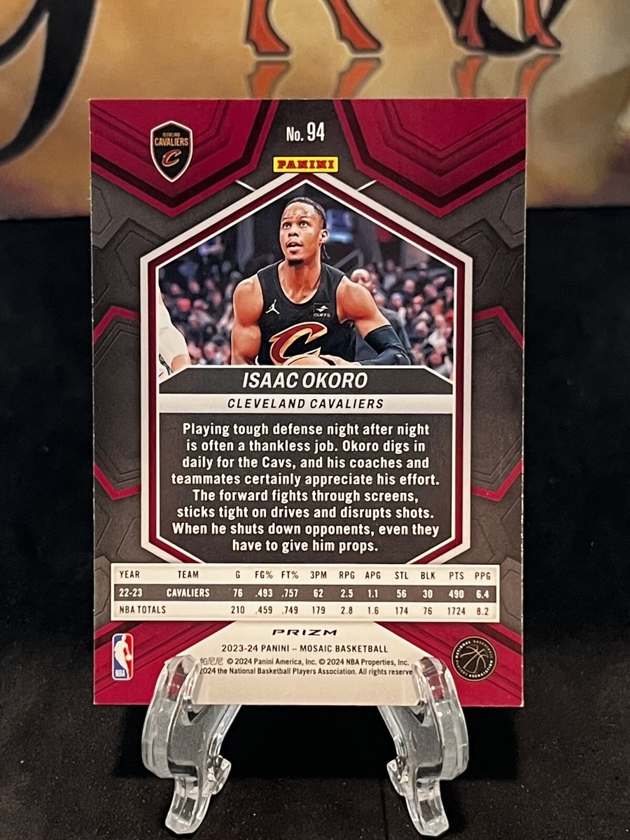 kaoriii⭐︎ 2023-24 Panini Mosaic Isaac Okoro #94 Reactive Blue Prizm