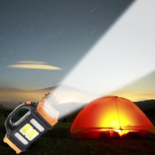 Linterna LED Solar USB Recargable Exterior Luz Camping Linterna Lámpara - Imagen 2 de 15