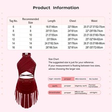 Kids Leotard Strappy Dance Mesh Dress Overlay Girls Rumba Costume Salsa Active
