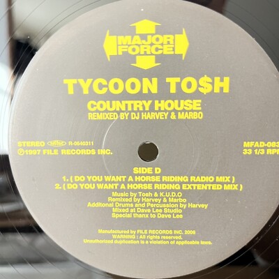 T.P.O. / Tycoon Tosh – Major Force Remi… 1997 Major Force Remixes 2LP T.P.O. Tycoon Tosh Hiroshi