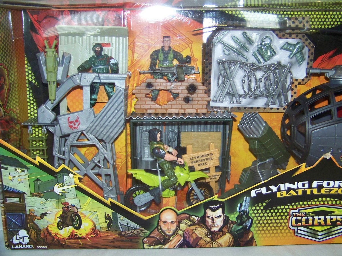 LANARD TOYS THE CORPS FLYING FORTRESS BATTLEZONE SET. NEW HUGE! | eBay