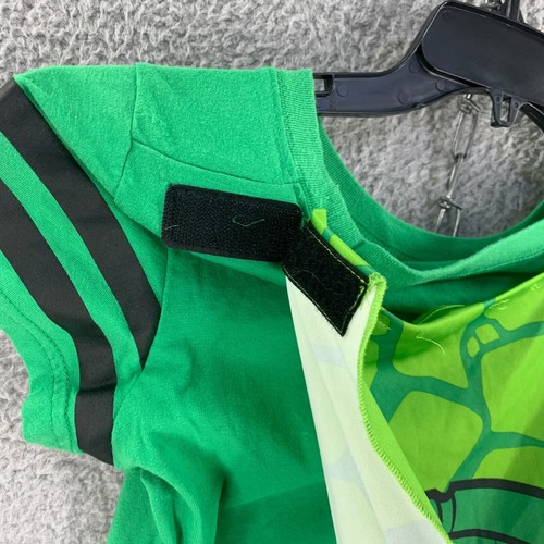 Teenage Mutant Ninja Turtles T shirt Boys Medium Green Cape Nickelodeon Costume - Picture 4 of 8