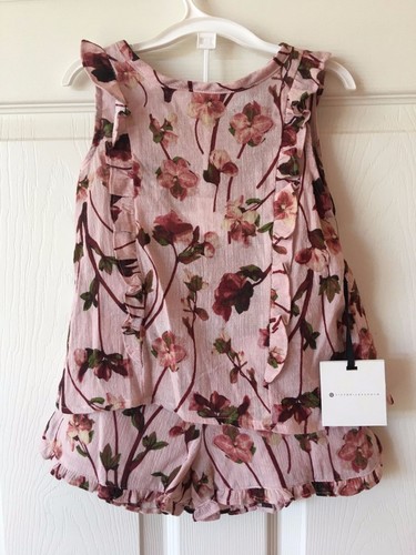 Victoria Beckham für Target Kleinkind Mädchen Rouge Blumen Tank und Shorts Set - Bild 1 von 3