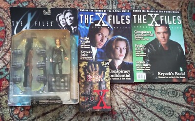 The X-Files Agent Dana Scully Fight the Future Mcfarlane Toys Figure + Magazines
