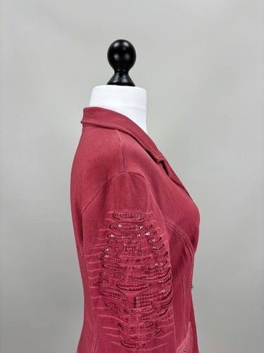 Womens blazer Bottega by Elisa Cavaletti Size L Color Red - Picture 6 of 11