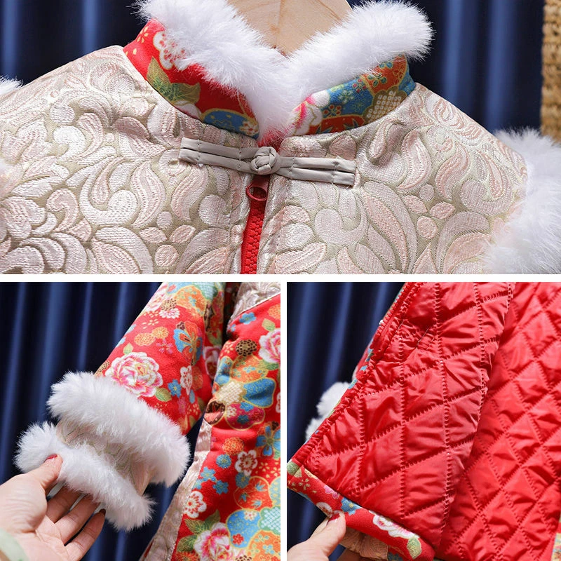 Hanfu Mujer Niño Cheongsam Un Año Ropa Bebé Tang Traje Tendencia China Foto 4 de 4