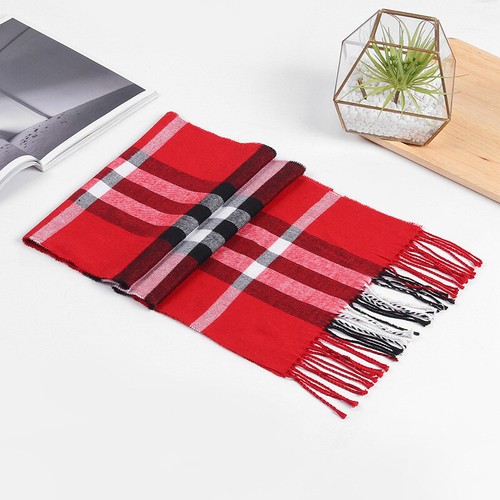 Children Kids Quality Winter Warm Tartan Check Neck Shawl Scarf Wrap Stole Plaid - Picture 25 of 38
