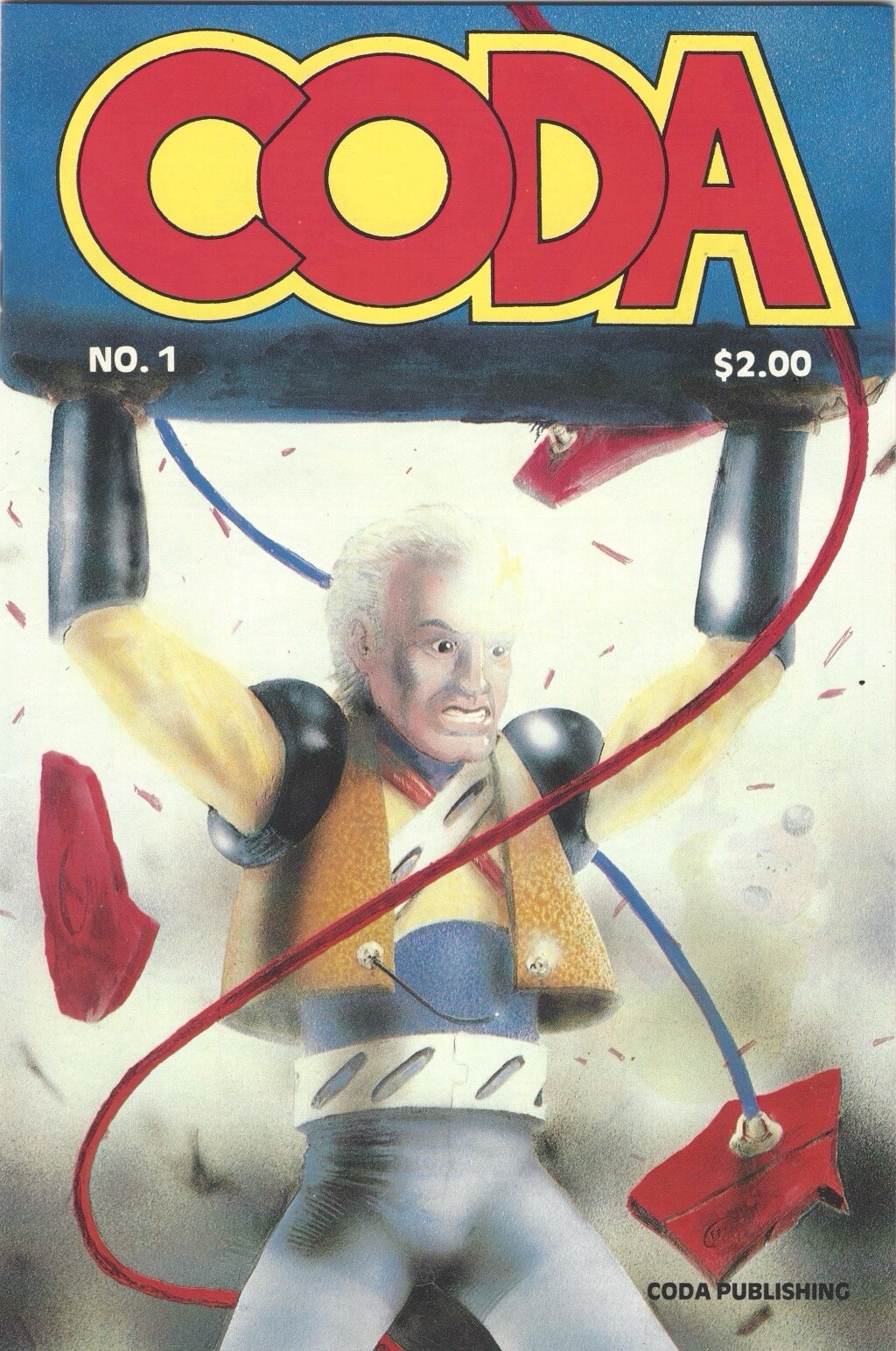 CODA #1 (1987) Indie Sci-Fi Comic – Coda Publishing – Rare Sharp & Akboy Debut