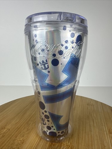 Royal Caribbean Cruise Line Save the Waves 2017 Cups Coca Cola Tumbler Blue