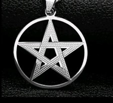 Ciondolo Pendaglio Collana Amuleto Pentagramma Gioielli Accessori Moda Unisex 
