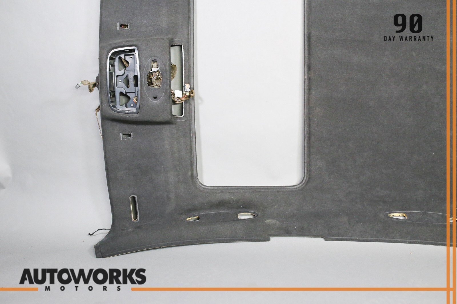 03-08 Maserati Quattroporte M139 Overhead Roof Headliner Trim Suede Black OEM