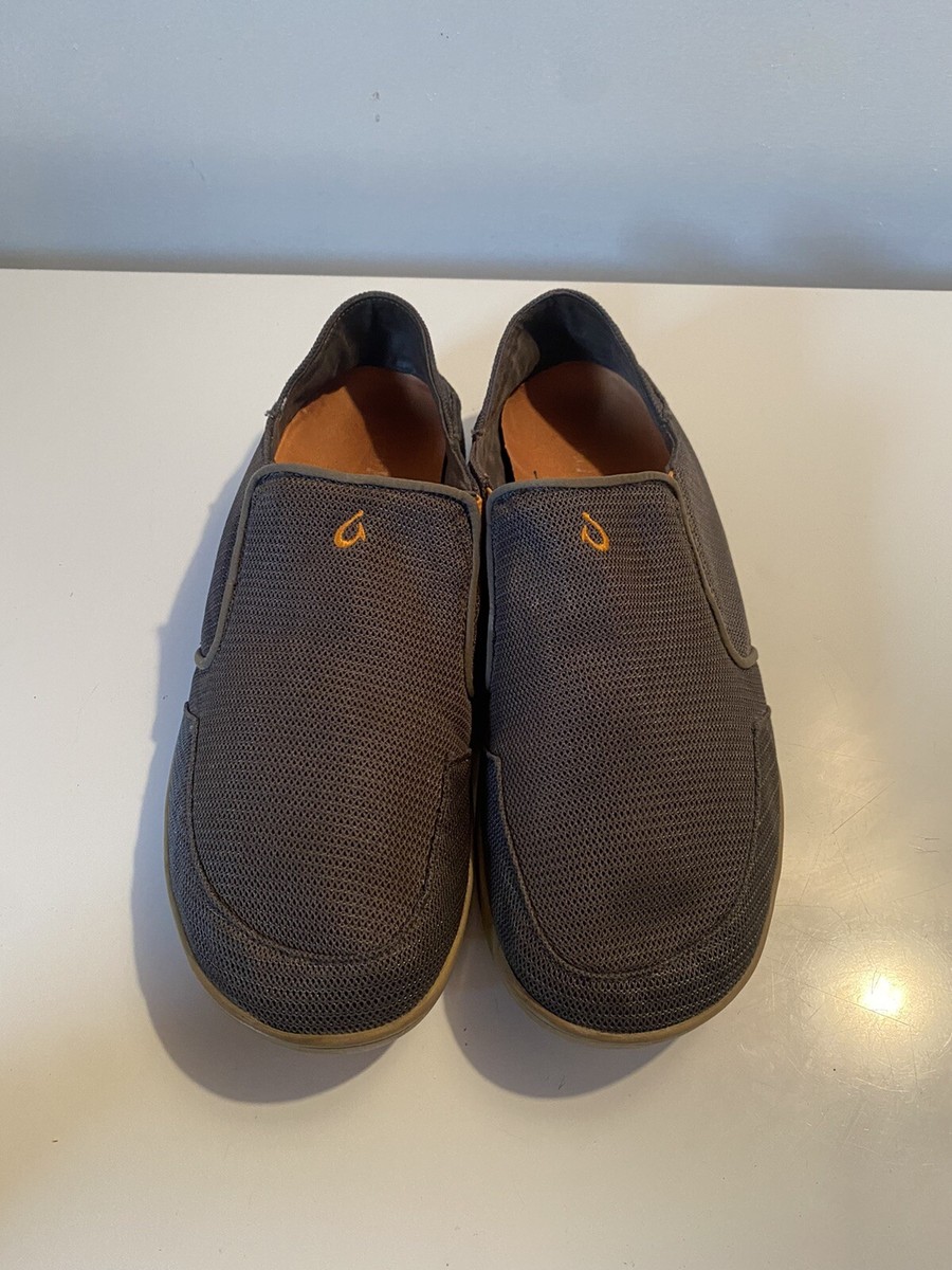 Olukai Nohea Gray / Charcoal Slip On Loafer Clog Men display picture 3