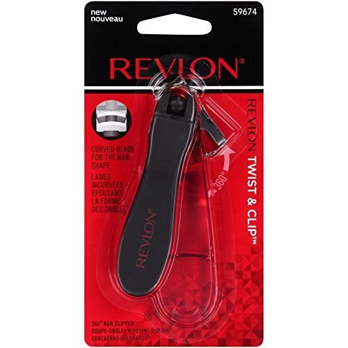 PACK de 4 cortaúñas Revlon Twist & Clip cortaúñas giratorio hoja curva Foto 3 de 4