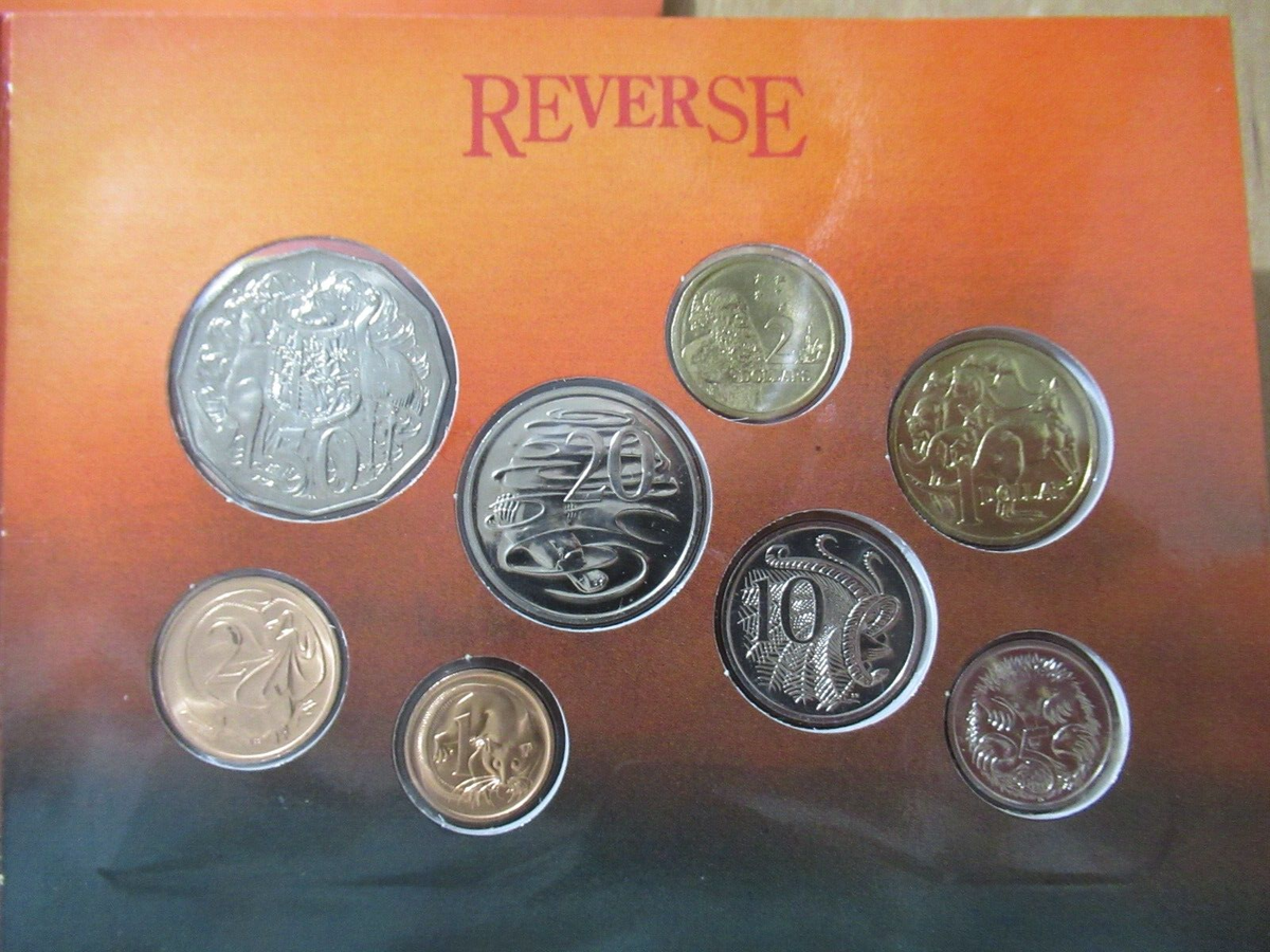 Australia uncirculated coin set セット Gorgeous 1989 Australia Mint Set, BU Brilliant Uncirculated Coins