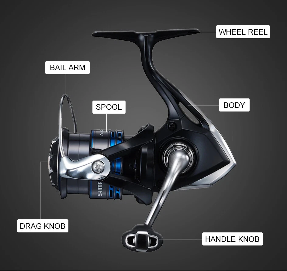 Carrete giratorio de pesca Shimano Nexave 2021 3+1BB carrete de pesca de agua salada con señuelo Foto 4 de 4