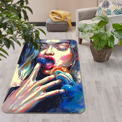 3D Painted Girl Blueberry NBC1721 Game Rug Mat Elegant Photo Carpet Mat Fay 2023