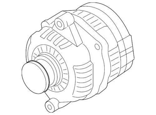 Genuine GM 2009-2011 Chevrolet Aveo5 Aveo LT 1.6L L4 - Gas Alternator 96991181 - Image 4 of 4