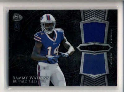 SAMMY WATKINS 2014 BOWMAN STERLING ROOKIE DUAL USED WORN JERSEY PATCH  AK4384