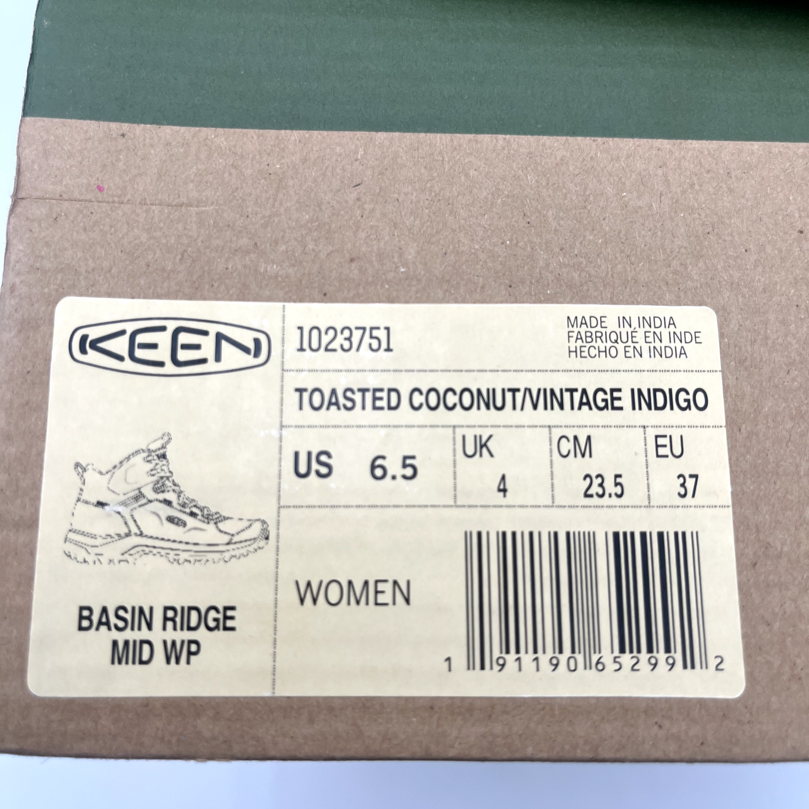 KEEN BACINO DONNA RIDGE MID IMPERMEABILE PREZZO AL DETTAGLIO CONSIGLIATO $150