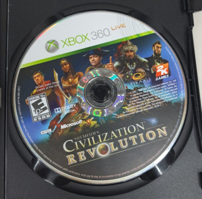 Sid Meier's Civilization Revolution Disc Only (Microsoft Xbox 360, 2008)