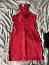 Little Red Dress With Crossover Straps From H&M NEW