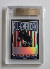 2021 LEAF VALIANT DRAFT ALL-AMERICAN RONDALE MOORE PRE PRODUCTION PROOF 1/1
